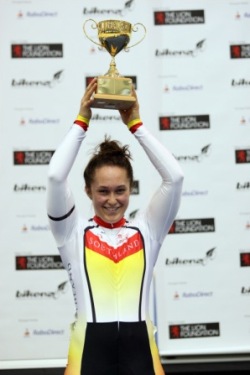 Steph McKenzie is named NZ Junior Track Rider of the Year for 2010
