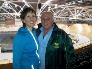 South African team manager Roger Bunton with Event Director Sue Clarke