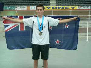 Jeremy Presbury after two gold medals in Sydney