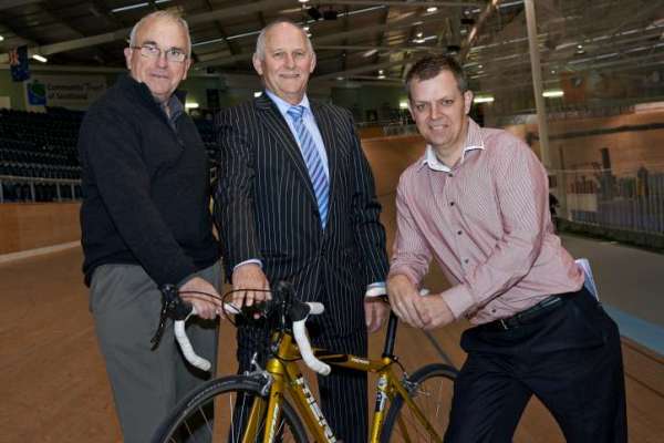 Bruce Ross, Ross Smith and Nick Jeffrey announce SBS Bank's sponsorship